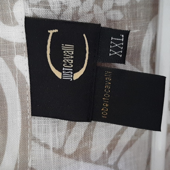 RESORT Just Cavalli men's cotton linen like shirt XXL Greig long sleeved - Picture 3 of 11